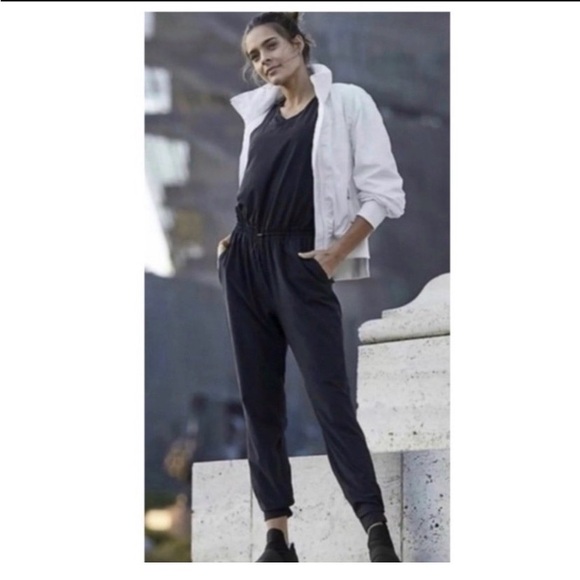 ATHLETA Black Jogger Style Jumpsuit - Picture 3 of 9